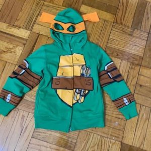 Ninja turtle zip up mask sweater